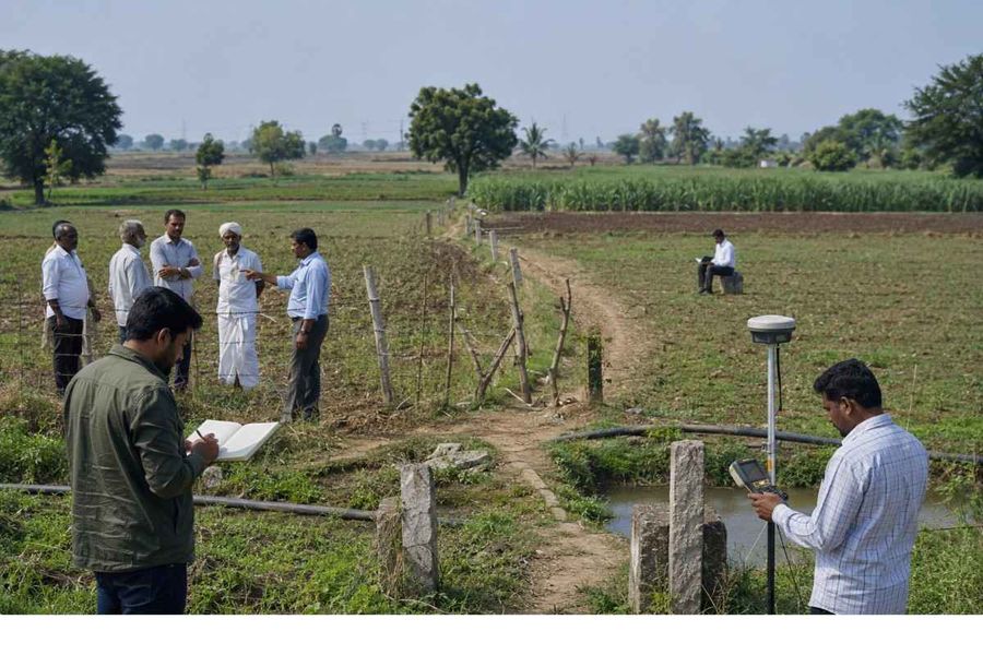 Survey-team-verifying-rural-land-boundaries
