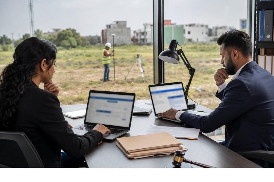 Legal-researchers-checking-land-litigation-records