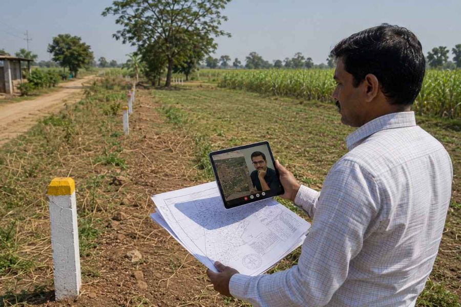 nri-representative-video-call-land-boundary-verification